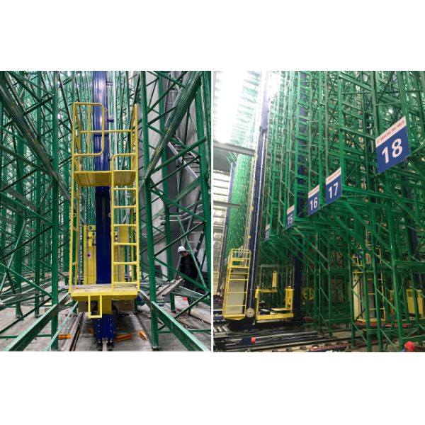 Single Deep pallet Stacker Crane ASRS, Floor Supported SRM(Storage Retrieval Machine), Automatic Storage And Retrieval System,Automation Logistics Warehouse
