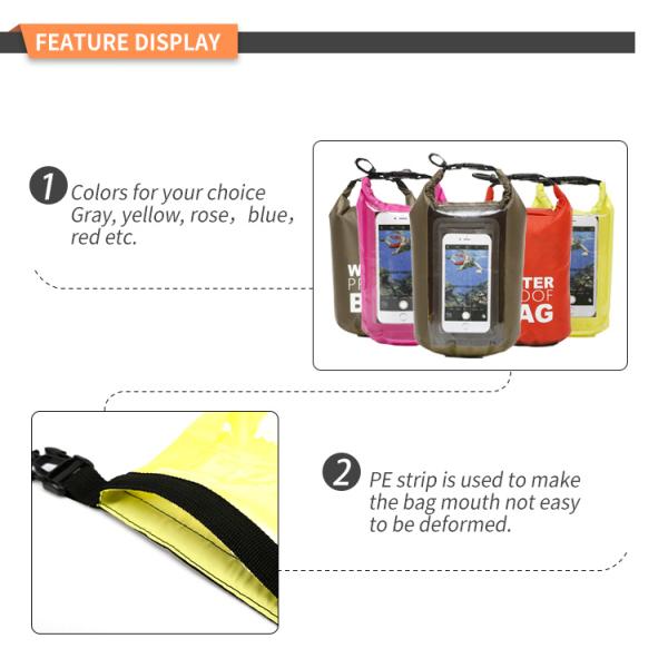 OEM ODM Triathlon Accessories 5L 10L 20L 30L PVC Ocean Pack Dry Bag