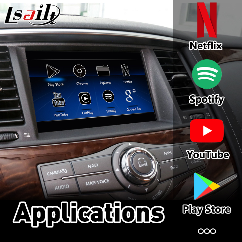 Интерфейс с Netflix, YouTube Lsailt PX6 4GB CarPlay&Android видео-, автомобиль андроида для 2018 теперь патрулирует Y62
