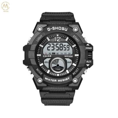 Battery Powered Digital Sport Watch With Silicone Strap 3ATM Waterproof