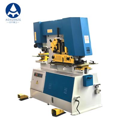 Hydraulic Ironworker Machine With Bending Shearing And Punching