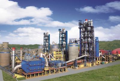 linha de produção do cimento da estufa 1000tpd giratória