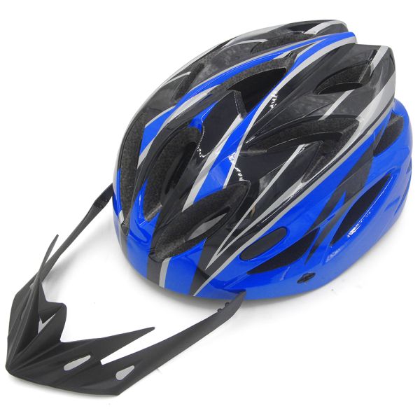 Blue Outdoor Exercise Mountain Bicycle Helmet Detachable Light Sports Bike Helmet Bicycle Parts