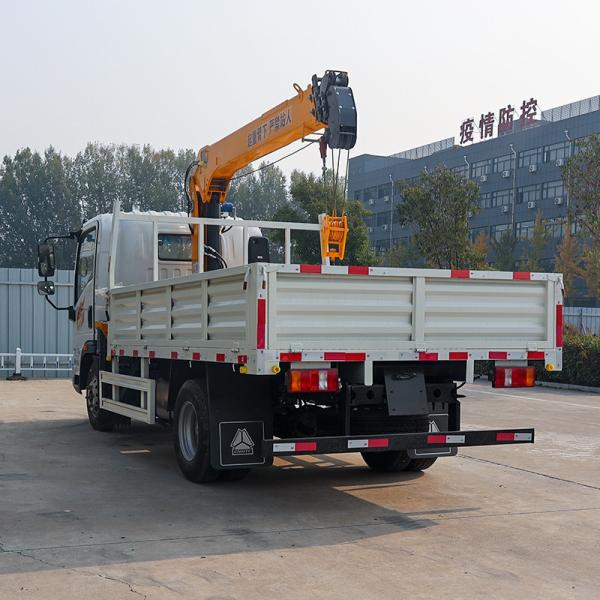 homan 4 ton telescopic boom truck mounted crane for sale