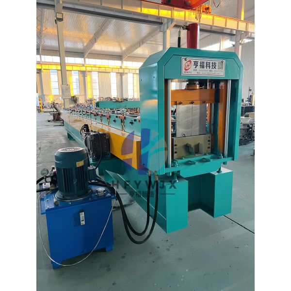 Hydraulic Pressure Gutter Downspout Roll Forming Machine with PLC Control and 16 Forming Stations