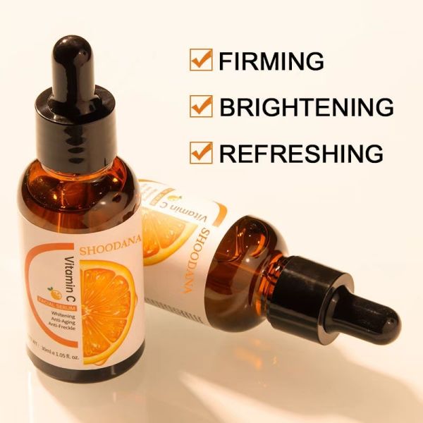 Organic Face Care Serum 30ml Vitamin C & Hyaluronic Acid Anti-Wrinkle Whitening Brightening for Face