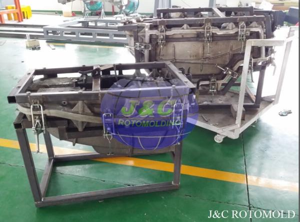 CNC Processed Aluminum Rotational Molds For Plastic Scrubber LLDPE Shell