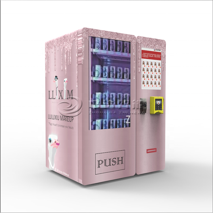 Zhongda New Model Tabletop Mini Lashes Vending Machine Beauty With Coin
