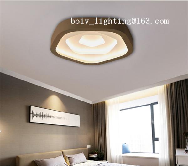Indoor Iron  Acrylic LED Ceiling Mount Light  For Living Room Gold Black Color