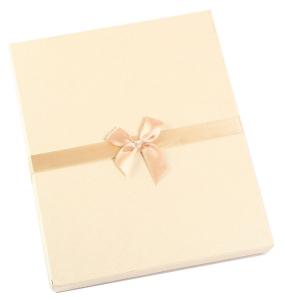 AI Rigid Cardboard Gift Boxes Ivory Luxury Paper Box