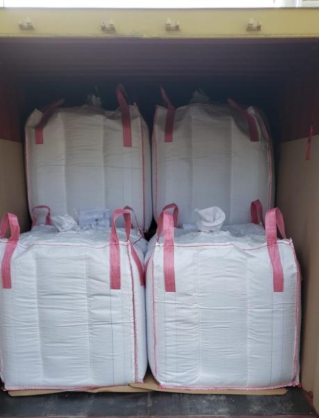 3000Lbs Top Spout Baffle FIBC Bulk Bag For Building Sand Cassava Powder Big Bag