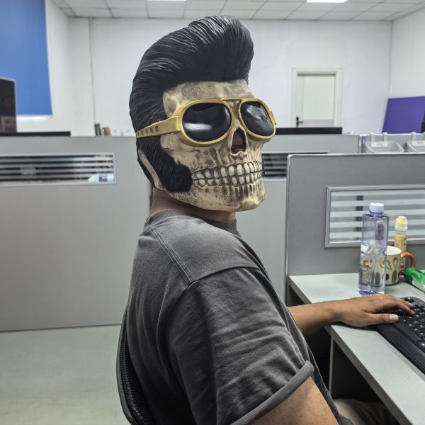 Customizable Latex Ghost Mask for Halloween and Themed Parties with One Size Fit Most Design