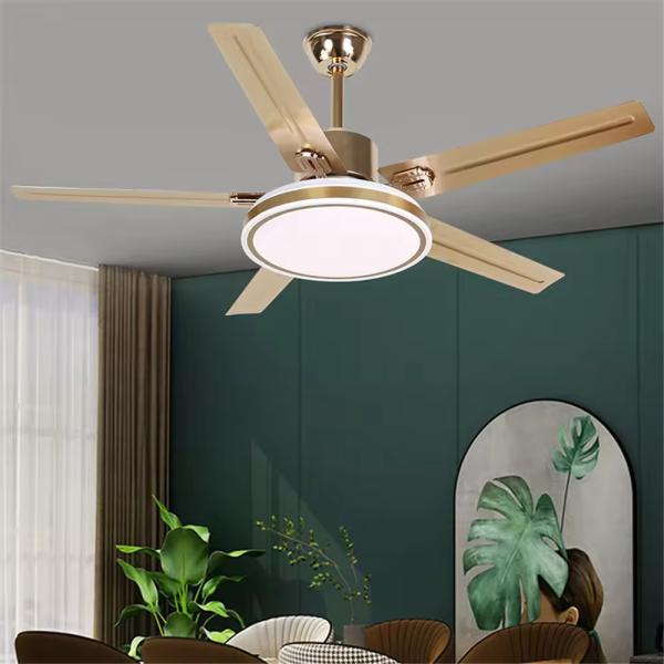 Ventilateur LED moderne avec lumière, luxe, salon, restaurant, chambre à coucher, hôtel, villa, ventilateur de plafond avec lumière, télécommande, ventilateur électrique avec lumière