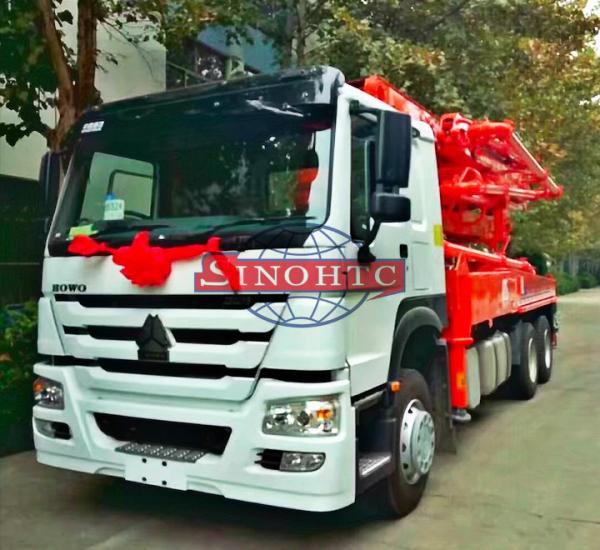 6x4 HOWO 42m Concrete Transport Truck Construction Concrete Pump Truck