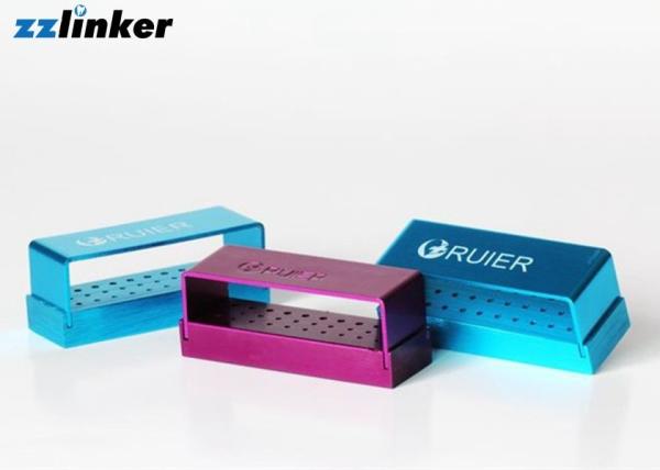 Opening Type Dental Abrasive Bur Disinfection Box 30 holes Colorful FG RA