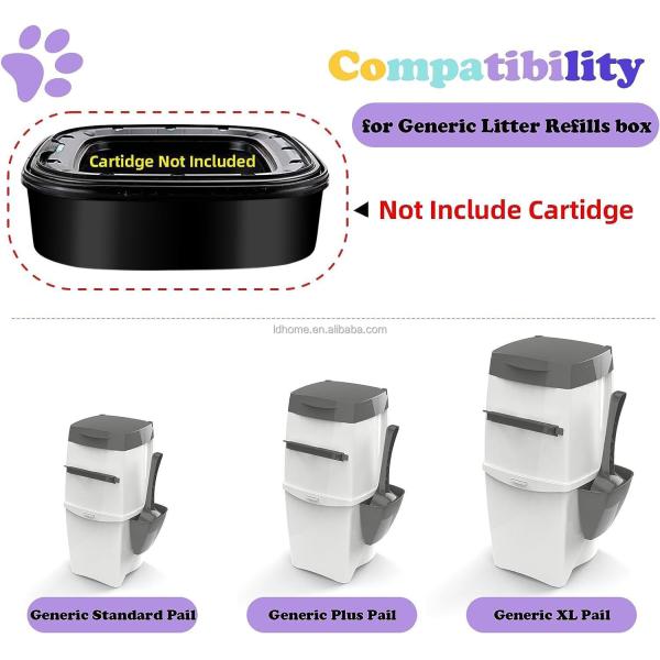 Purple Cat Litter Refill Bags 7.5m Litter Genie Refill Bags Cat Litter Refills Fits with Litter Genie and Pet Genie Pail