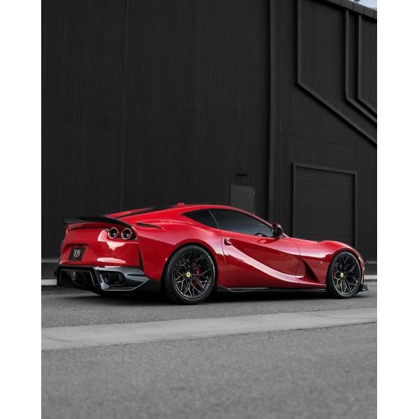 1016 Ferrari Body Kit 812 190mm Carbon Fiber front bumper diffuser Spoiler