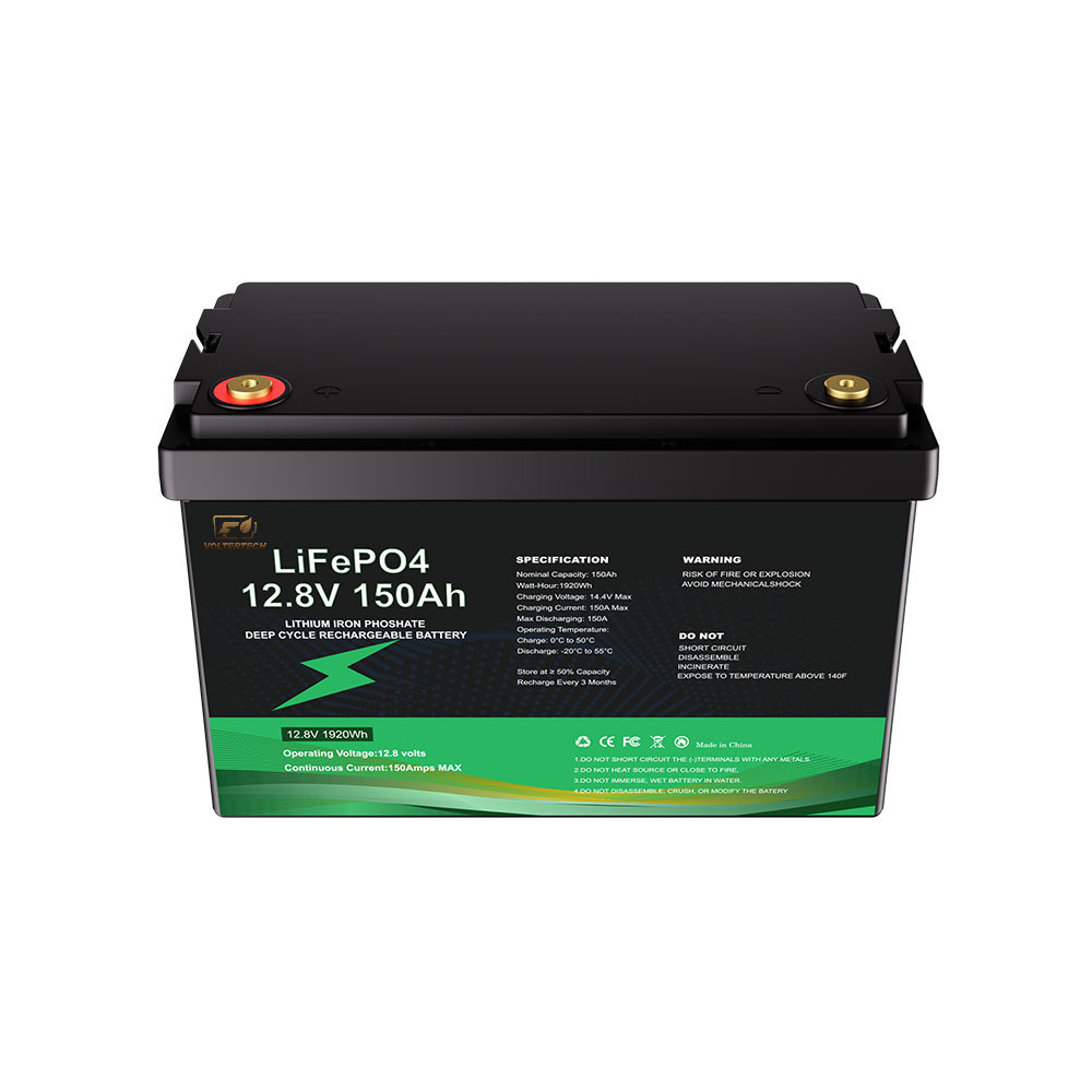 1.92kWh 12.8V 150Ah LiFePO4 Battery IP67 Waterproof For Solar Communication Backup