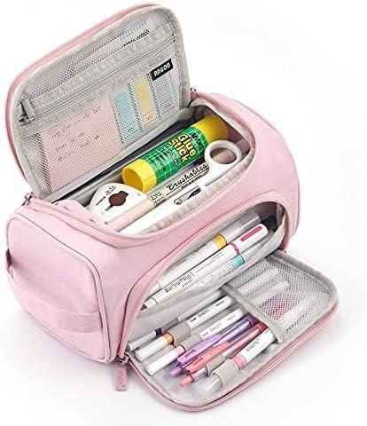 HVOMO BIG CAPACITY PENCIL CASE HIGH LARGE STORAGE POUCH MARKER PEN CASE TRAVEL SIMPLE STATIONERY BAG SCHOOL COLLEGE