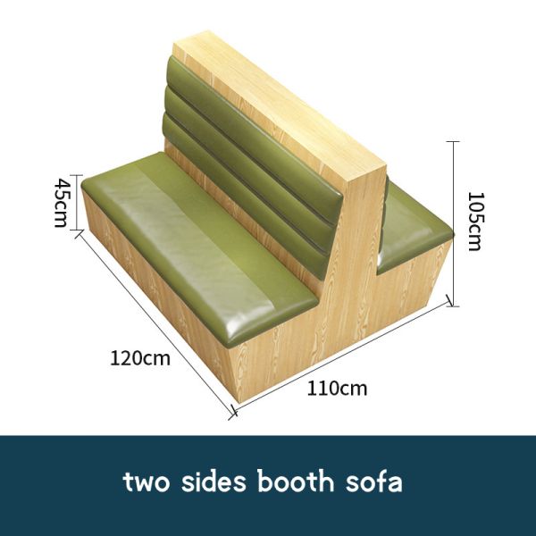 Commercial Restaurant Leather Booth Sofa Seating Cafe Shop Table and Chairs Wooden Furniture Set Restaurant Table and Chairs