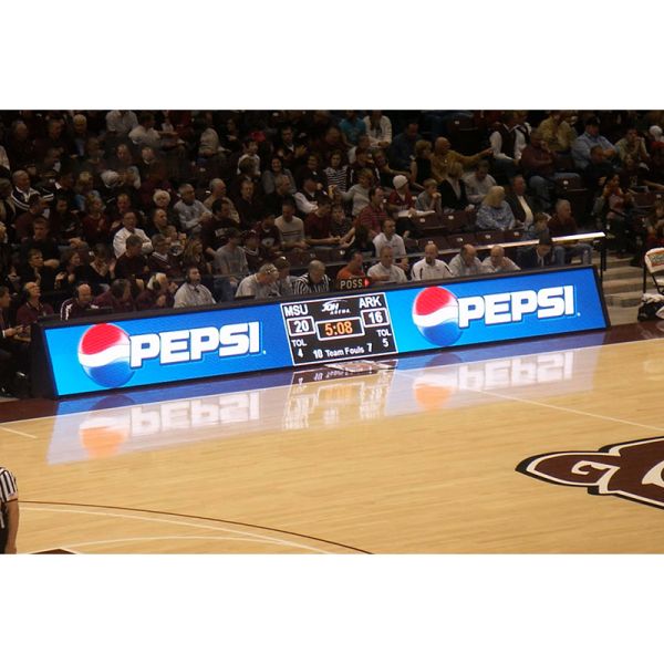 YUYI LED Stadium Screen with Arc Splicing Adjustable Bracket and Cooling Fans for Outdoor Rental LED Display