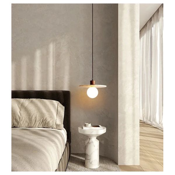 Wabi Sabi Pendant Light Designer Retro Stone Light Bedroom Bedside Dining Lights（WH-AP-676）