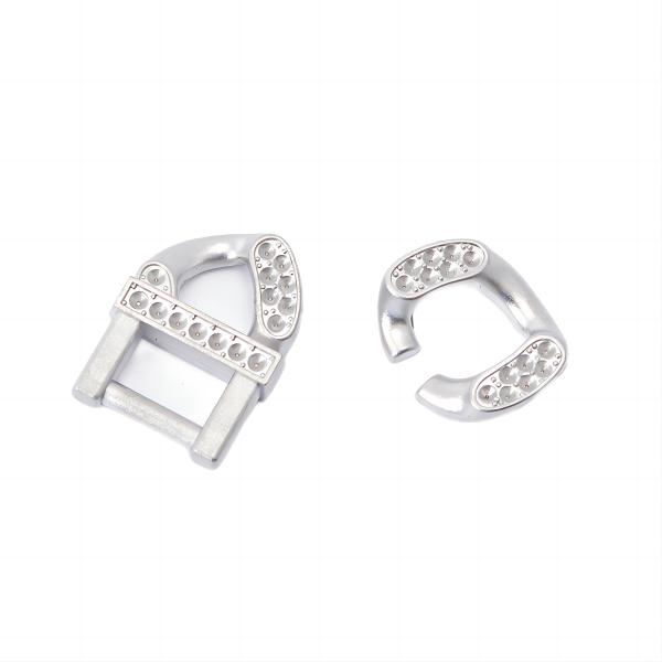 Plaquage de pièces métalliques en métal à l'aide d'un moulage par injection de poudre d'argent pour les pièces métalliques à courroie de carbure personnalisées