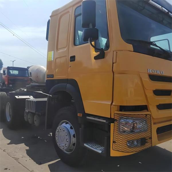 Tow Used Tractor Trailer Howo Sinotruk 420 Hp 6x4 For Transportation manual diesel