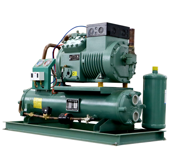 The New Type of Water Chiller Semi-hermetic Reciprocating Condensing Unit Refrigeration Equipment Can Be Customized