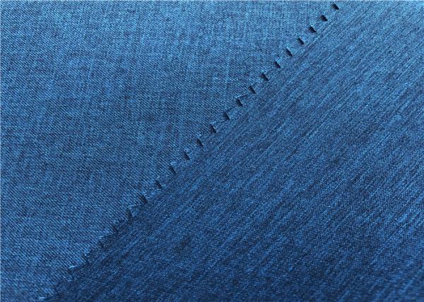 Twill Woven Coated Polyester Fabric , Two Tone Look Jacket Waterproof Breathable Fabric
