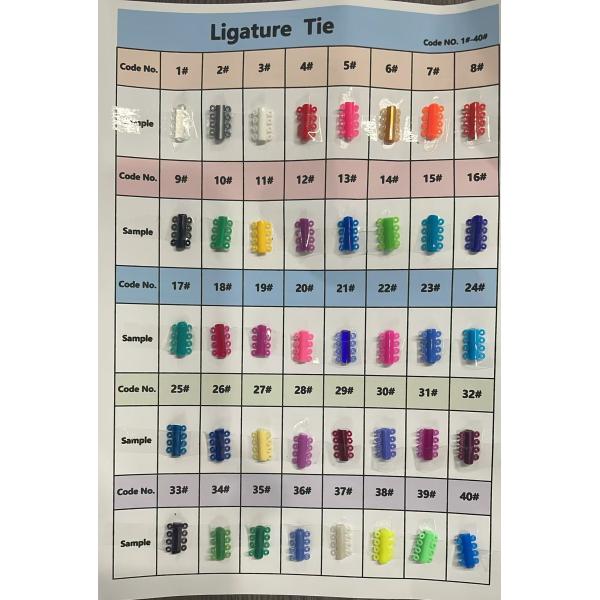 Colorful Dental Ortodoncia Braces Elastic Ligature Ties Sticks Elastomeric