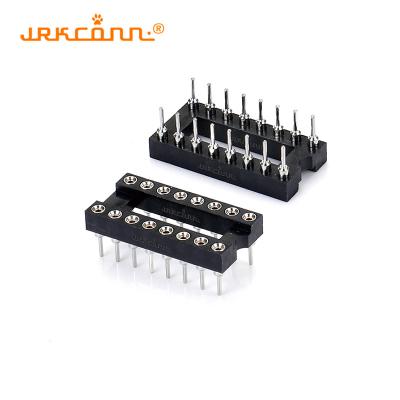 Pitch 6 - 64 Pin Ic Socket Connectors Dip Machined Female Header Strip