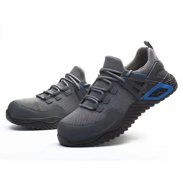 Fly Knitting Safety Shoes For Women Lightweight Steel Toe Shoes