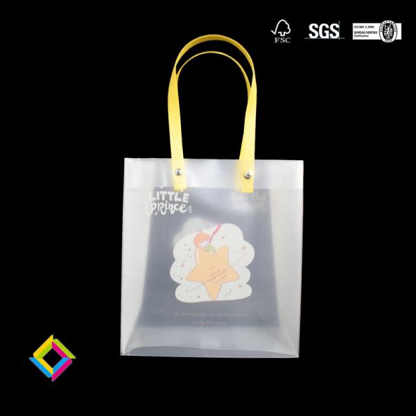 Spot PP Plastic Handbag Frosted PVC Translucent Gift Bag Cosmetic Gift Advertising Tote Shopping