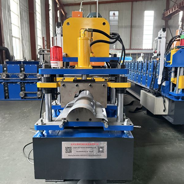 Galvanized Ridge Cap Roll Forming Machine with 45# Forged Steel Rollers and Cr12 Cutting Blades for Steel Profile IBR