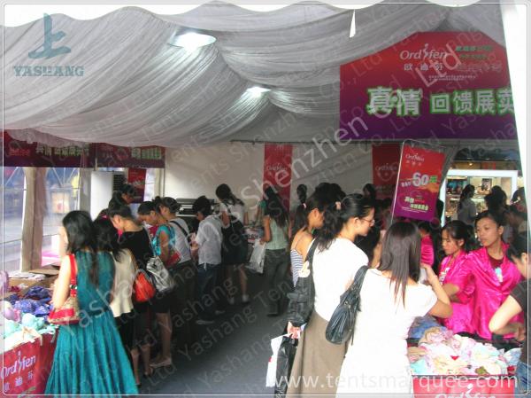 Small Outside White Fabric Commercial Exhibition Tent for Oudifen Promotion