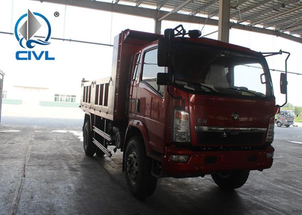 EuroIII 4x2 6 Tires CDW Diesel Heavy Duty Dump Truck 65 Hp 2T Loading Capacity New Diesel Dumper