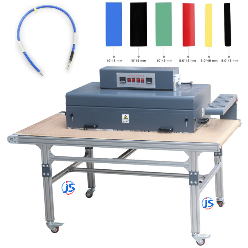 Inline Heat Shrink Tunnels Efficient Shrink Tunnel Machines 10 kW With Dual Side Heating