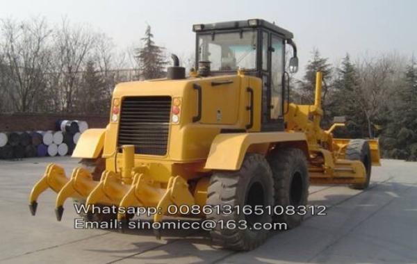 Motor Grader/PY220C Grader/220HP Motor Grader with cummins engine , Color yellow with ripper