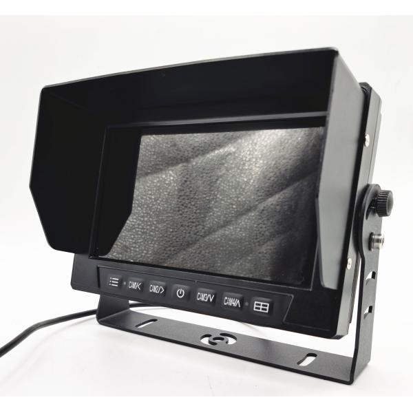 Монитор вида сзади автомобиля автобуса тележки IP69K водоустойчивый 7 дюймов с разделением 4