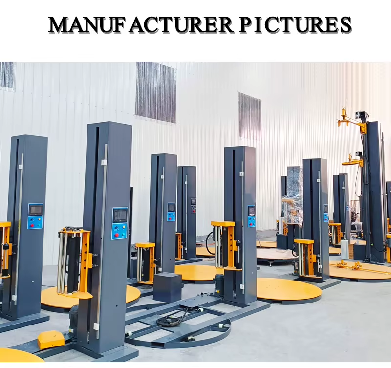 Fully Automatic Pallet Wrapping Machine with Adjustable Wrap Tension and Pre-Stretch Film Carriage