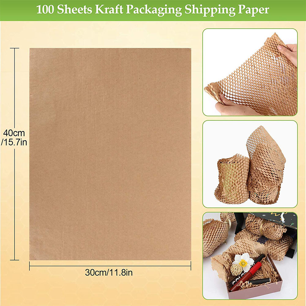 Буфер Kraft упаковочной бумаги сота 500mm Eco ODM OEM Degradable