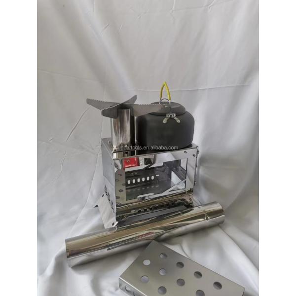 Estufas de leña de escritorio compactas y duraderas para acampar 23*15*17cm