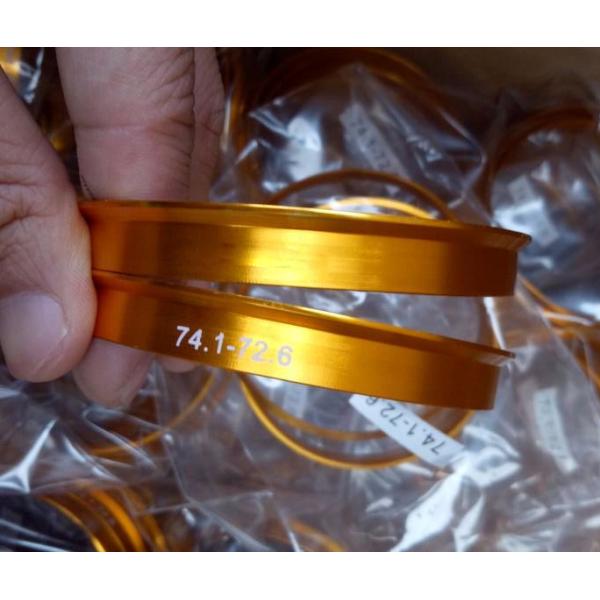 Recyclable 60.1 To 66.1 Aluminum Hub Rings CNC Machined Blue / Purple Color