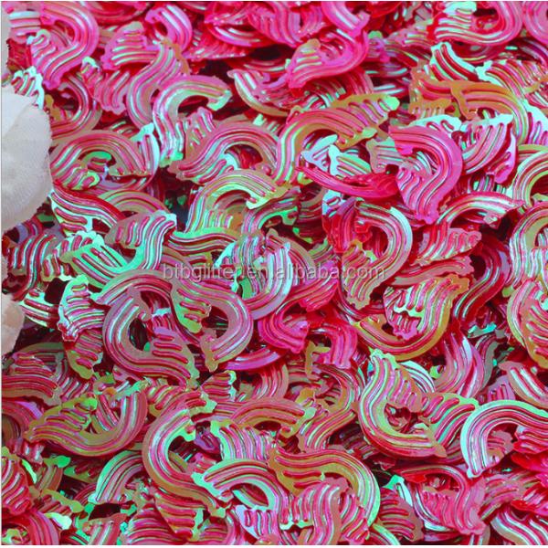 Sea Wave Sequined Fluorescent Pieces 18mm Glass Ball Stuffers and Ornaments Hand DIY Accessories