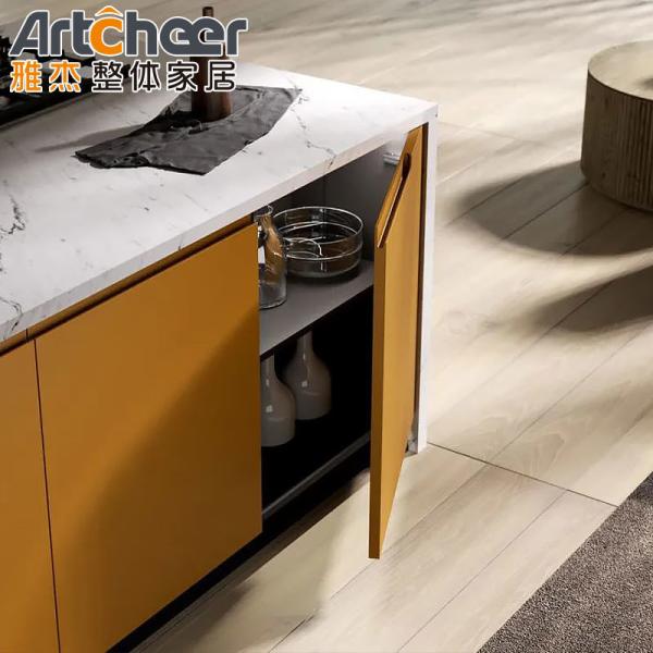Armário de cozinha moderno e elegante com carcaça de madeira contraplacada e tecnologia Mini Design Modelo