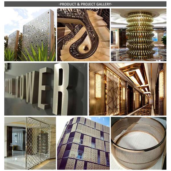 hotel indoor stainless steel screen room divider metal door partition made in china