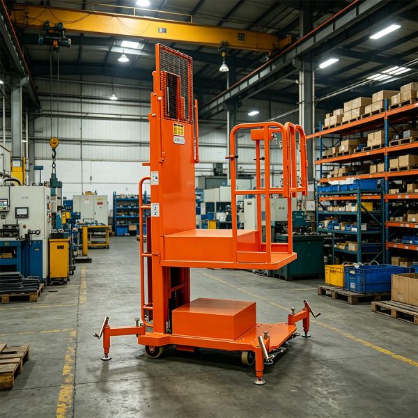 4.5m 200kg Premium Semi Electric Vertical Mast Lift Aerial Order Pickers