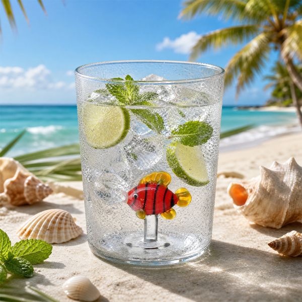 3D Icon Creativity Ingenious Single Wall Glass Mug Minimalist Design Custom Capacity