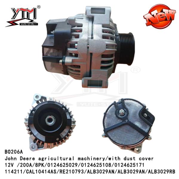 РАРЕЛЕКТРИЧЕСКИЙ Альтернатор совместим с John Deere Sprayer 4730 4830 4930 Дизельный Новый 12В 200 ампер